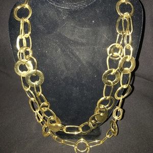 bebe Double Chain Necklace